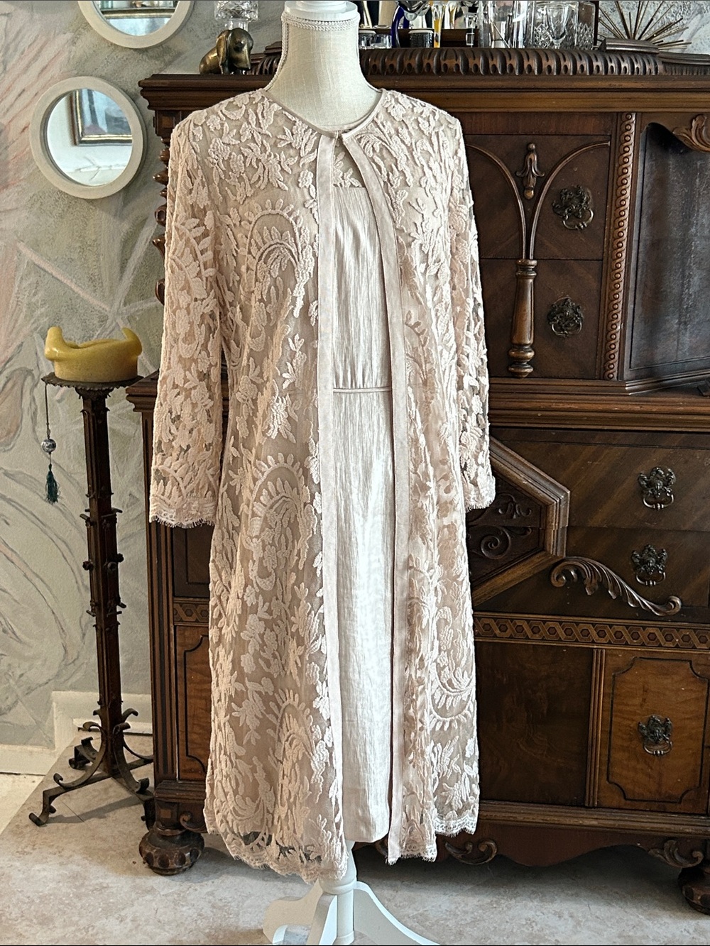 Adrianna Papell Lace Dress Set